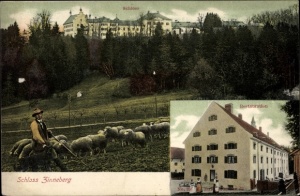 Blick von der Adolf Kolping Str. nach Zinneberg - ca. 1910