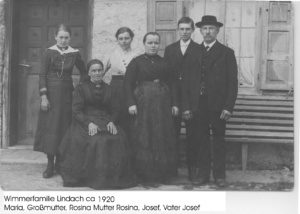 Wimmerfamilie ca 1920