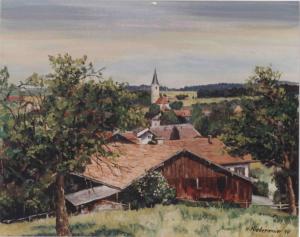 Gl325-19 v Bern Feld Aquarell 1997 (Large)