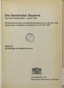 Heft 337 - 1840-1980 Einwohner