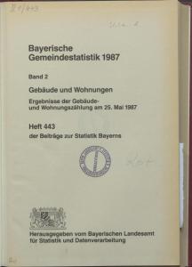 Heft 443 - 1987 Gebäude und Wohnungen